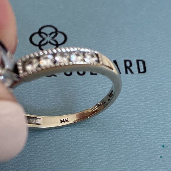 1.82 TCW 14K Charles & Colvard Forever One Moissanite Solitaire Engagement Ring - Picture 6 of 13